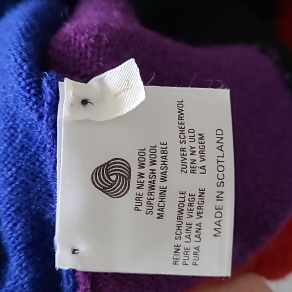 Pringle of Scotland Men's Colourblock Wool Knit Sweater Size Large - Picture 12 of 12